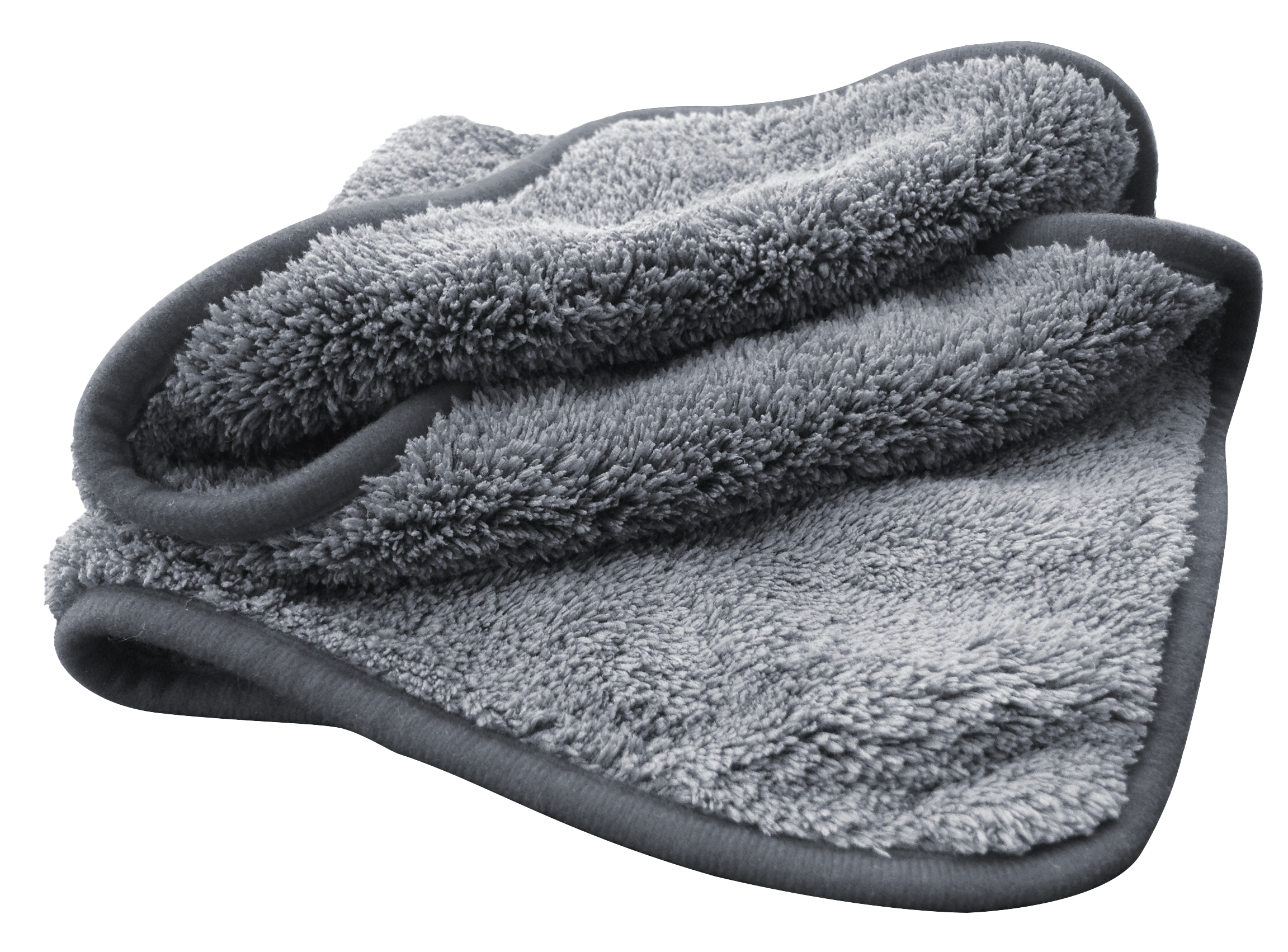 MicroPLUS Premium Tuch hochflorig 40x40 cm grau