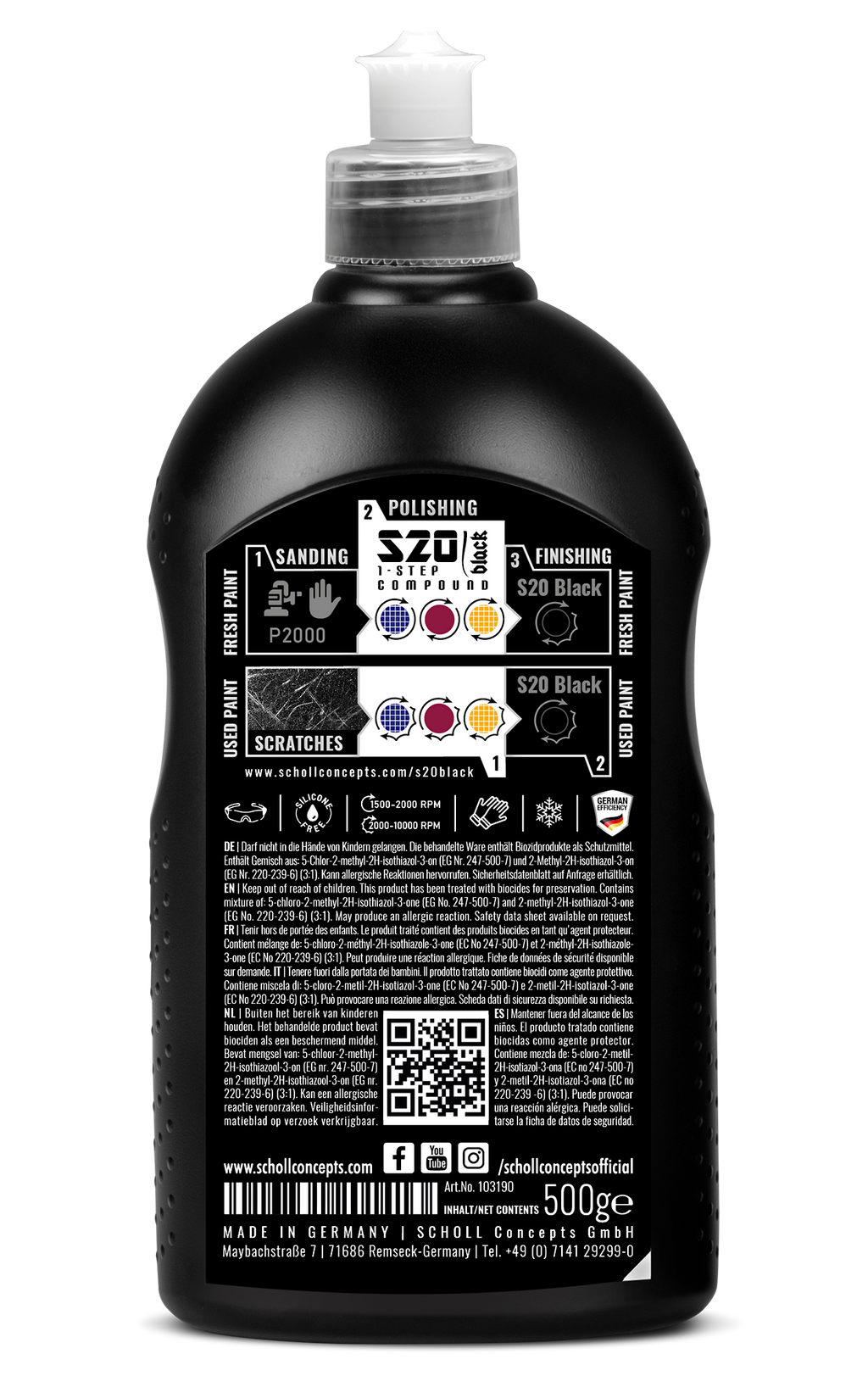 S20 BLACK Real 1-Step Paste 500 g