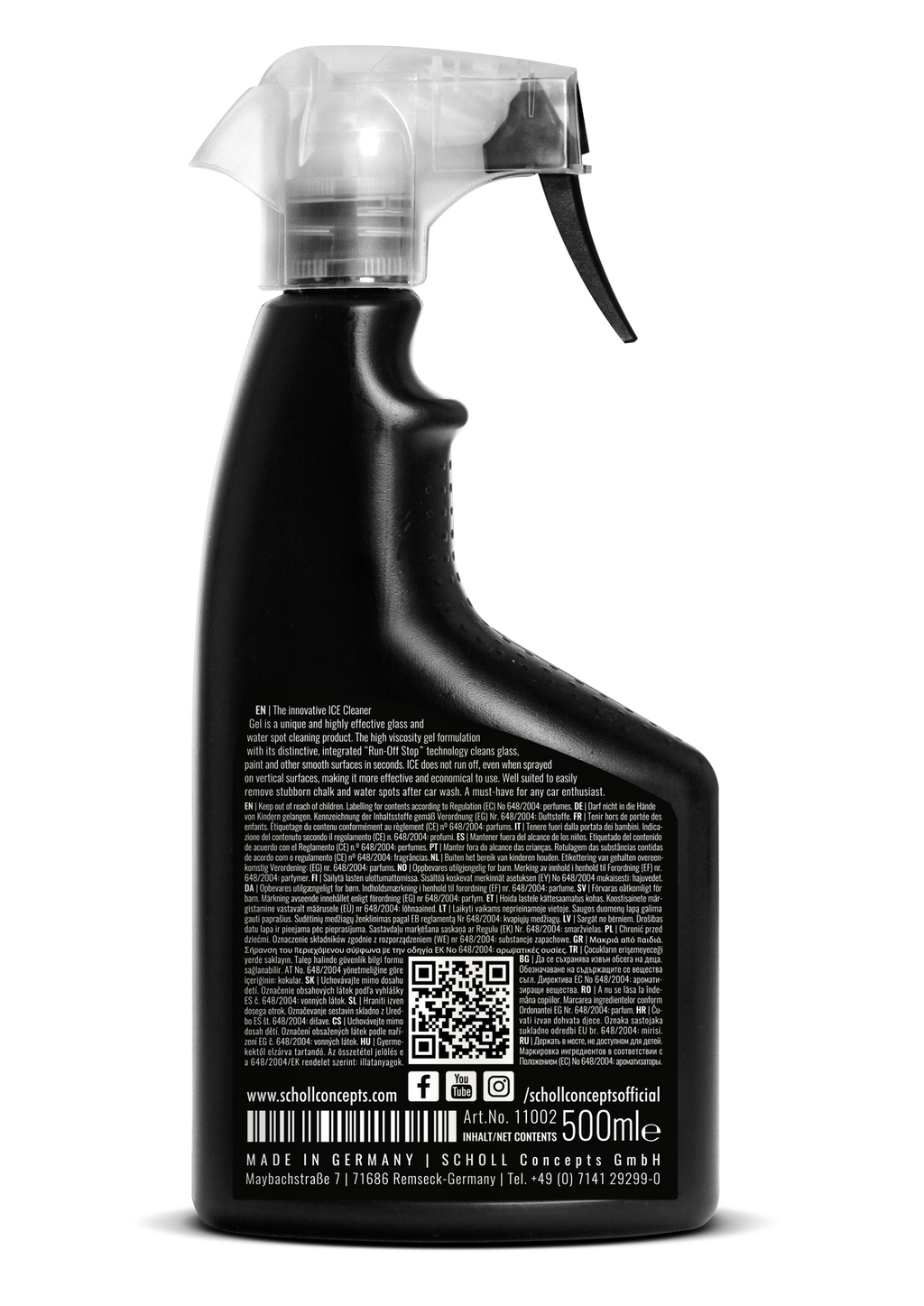 ICE Glas- & Wasserfleckenreiniger-Gel 500 ml