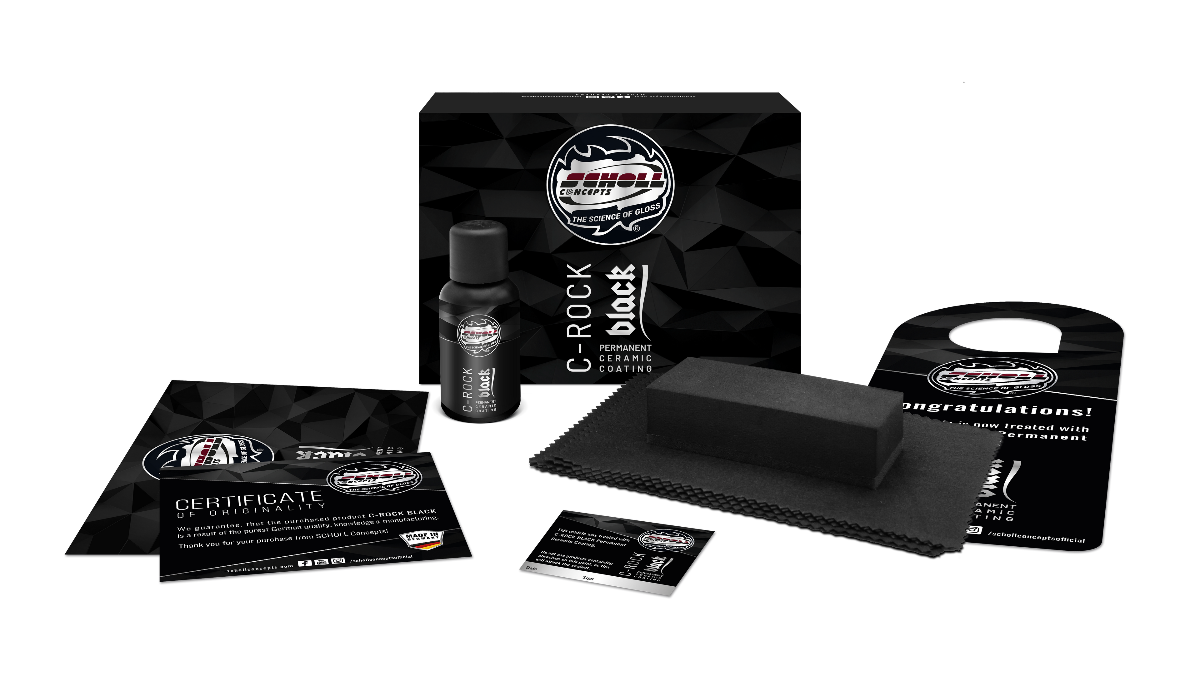 C-ROCK BLACK Permanent Ceramic Coating ***Bundle***