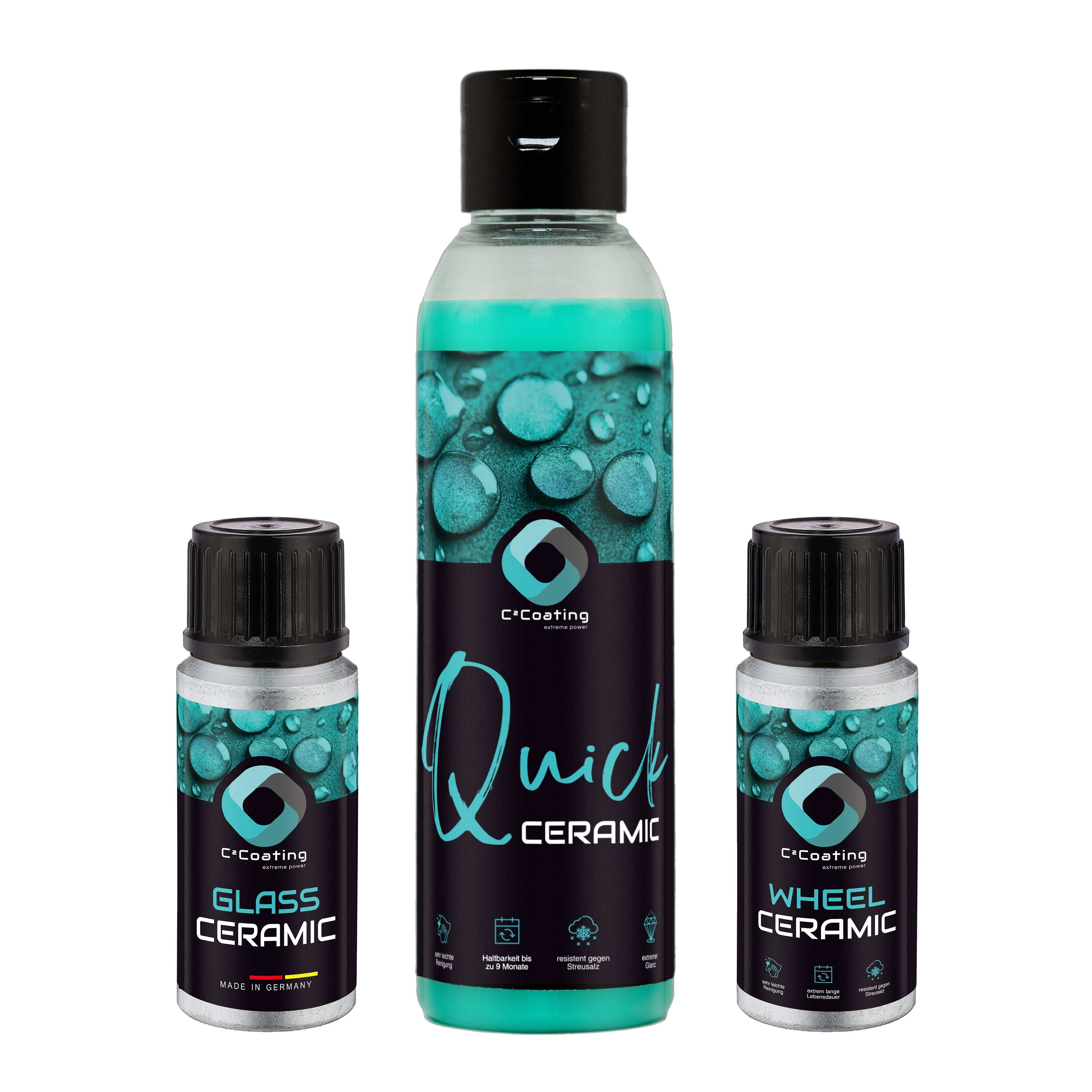 C²Coating Allround Care Paket  - Langzeitschutz, hitzeresistent und selbstreinigend für alle Felgentypen und Fahrzeuglacke