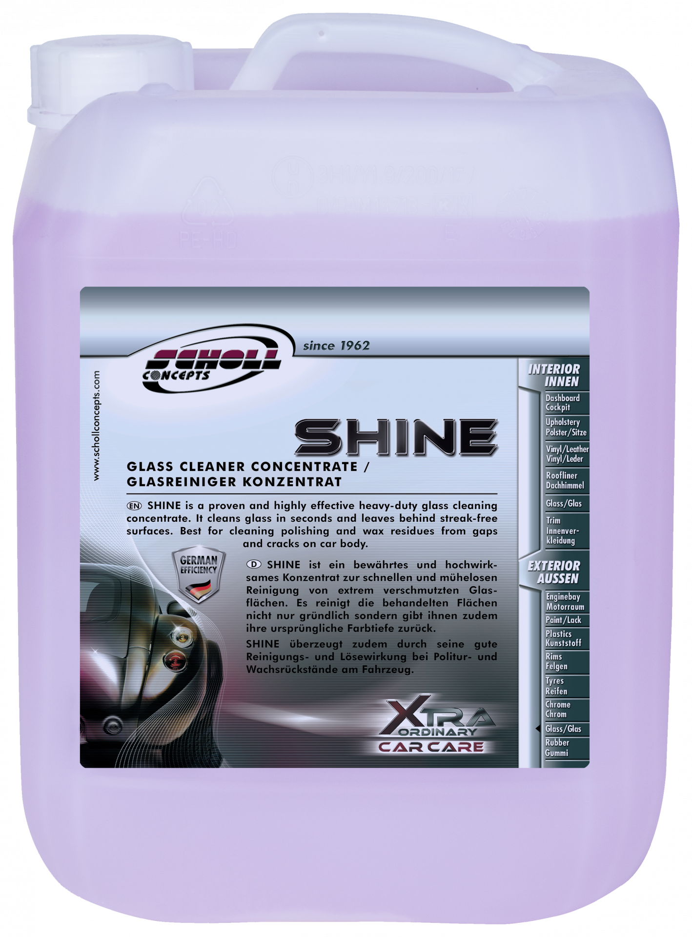 SHINE HD Glasreiniger Konzentrat 10 Ltr.